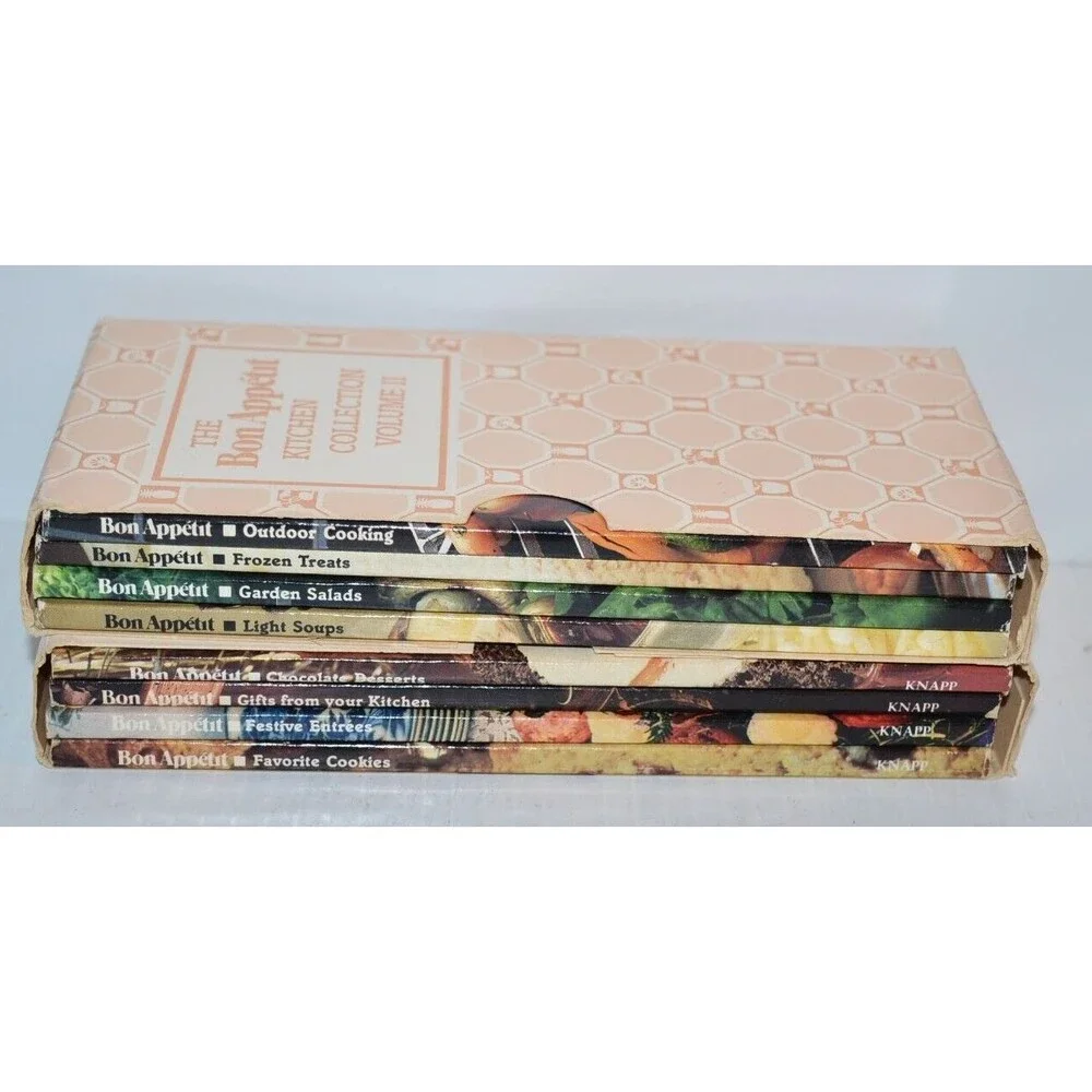 Vtg 8 pc BON‎ APPETIT Kitchen Collection Homestyle Cooking Cookbooks lot 1980's